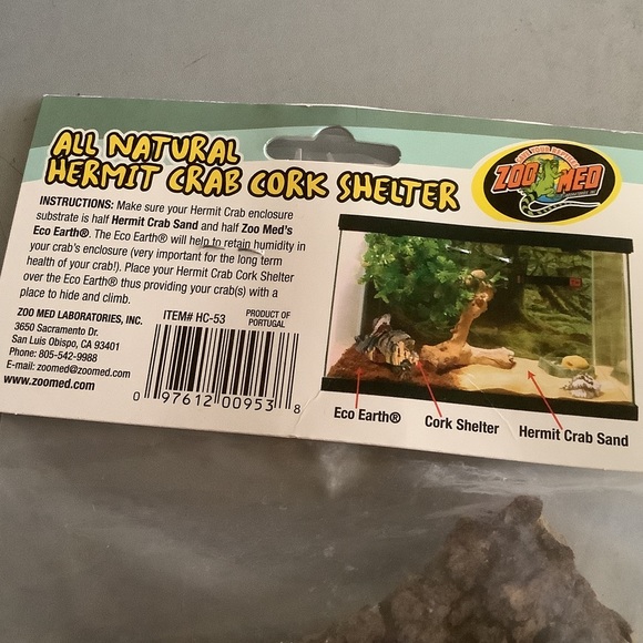 ZooMed Hermit Crab Cork Shelter Pieces - Picture 3 of 3